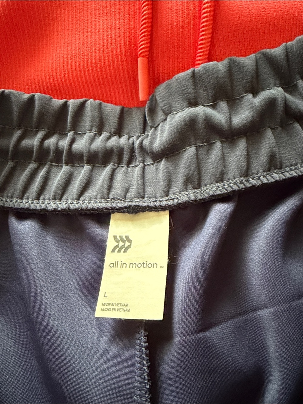 All in Motion Target Drawstring Athletic Shorts - Navy, Coral, Black, Light Gray - Picture 2 of 3